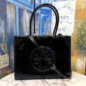 Tory Burch Black Patent Tote